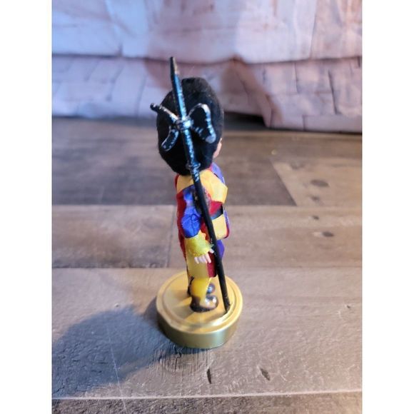 Vintage Ricardo Di Roma Italian Swiss Guard yellow purple Uniform sleep eyes dol - Picture 4 of 5